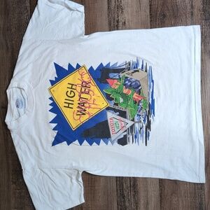 Vintage 1995 WEBN Single Stitch Hanes Beefy-T Size Large Cincinnati Rock